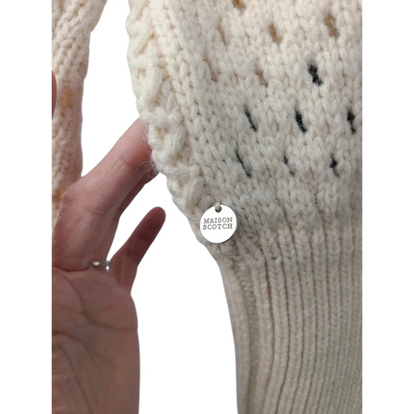 Scotch & Soda Anorak Cable Knit Sweater Size XS - Picture 8 of 9